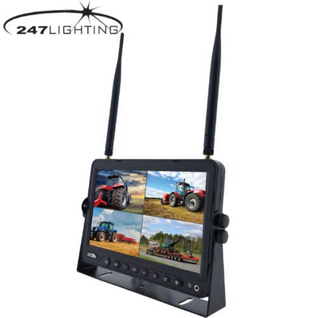 9" HD Wireless Quad Monitor 