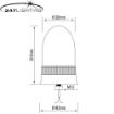 Picture of Amber LED Single Bolt Rotating Beacon