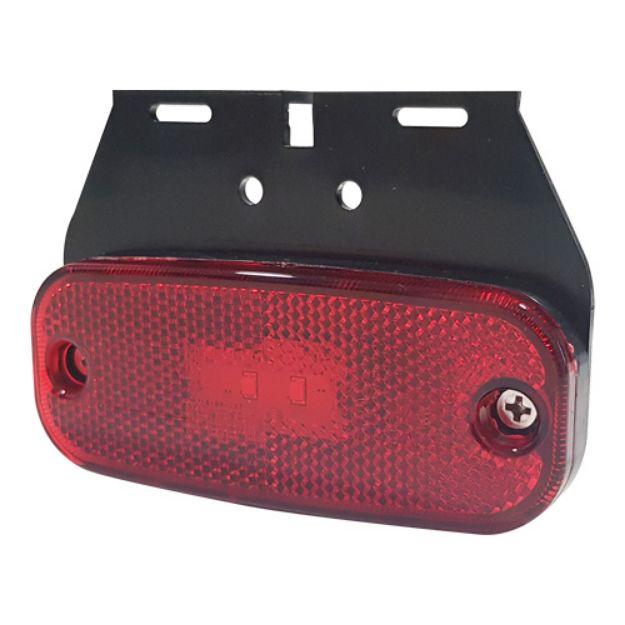 Picture of 247 SIDE MARKER LED 12/24V RED C/W BKT 4" REC