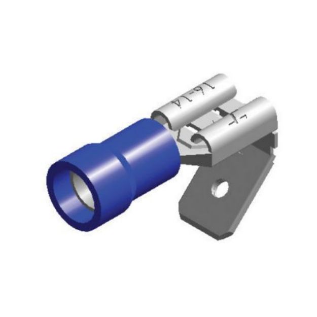 Picture of BLUE TERM PIGGYBACK 6.3mm (25)