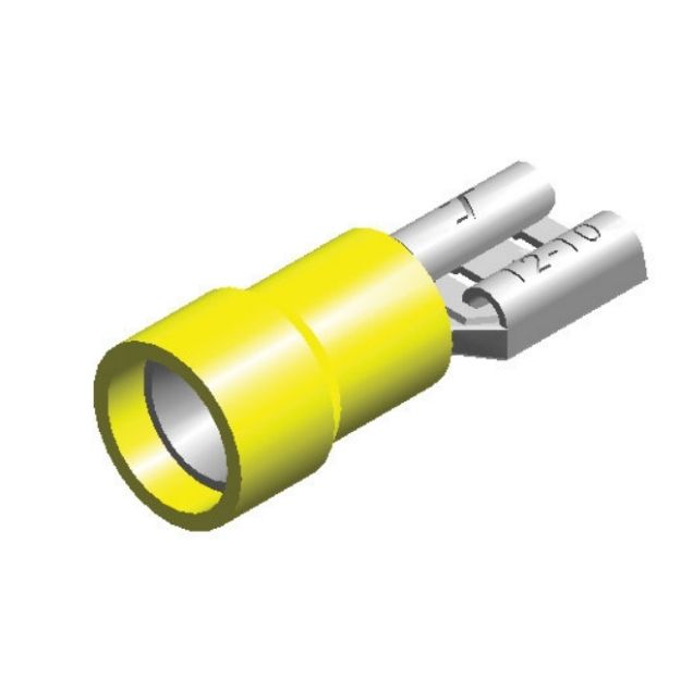 Picture of YELLOW TERM F-SPADE 6.3mm  (25)