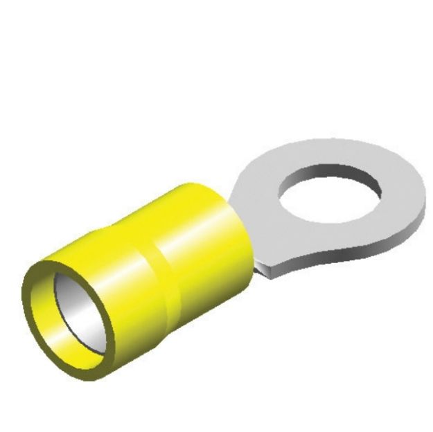 Picture of YELLOW TERM RING 1/4 6.4mm (25)