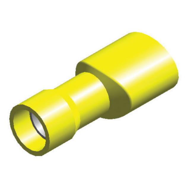 Picture of YELLOW TERM INSULATED F-SPADE 6.3mm (25)