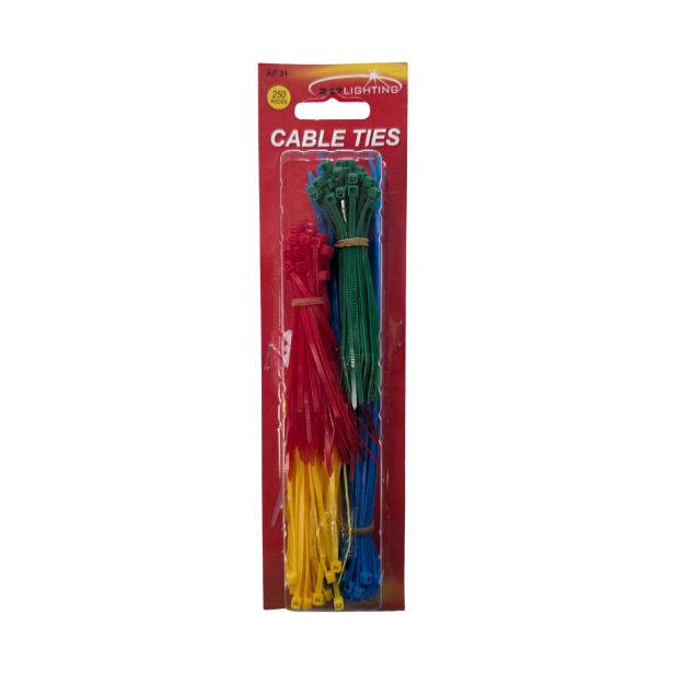 Picture of Assorted Colour Cable Ties | 250Pce
